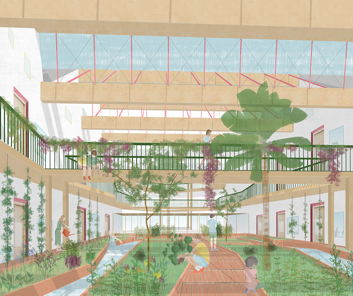 Edible Education Internal School Garden View